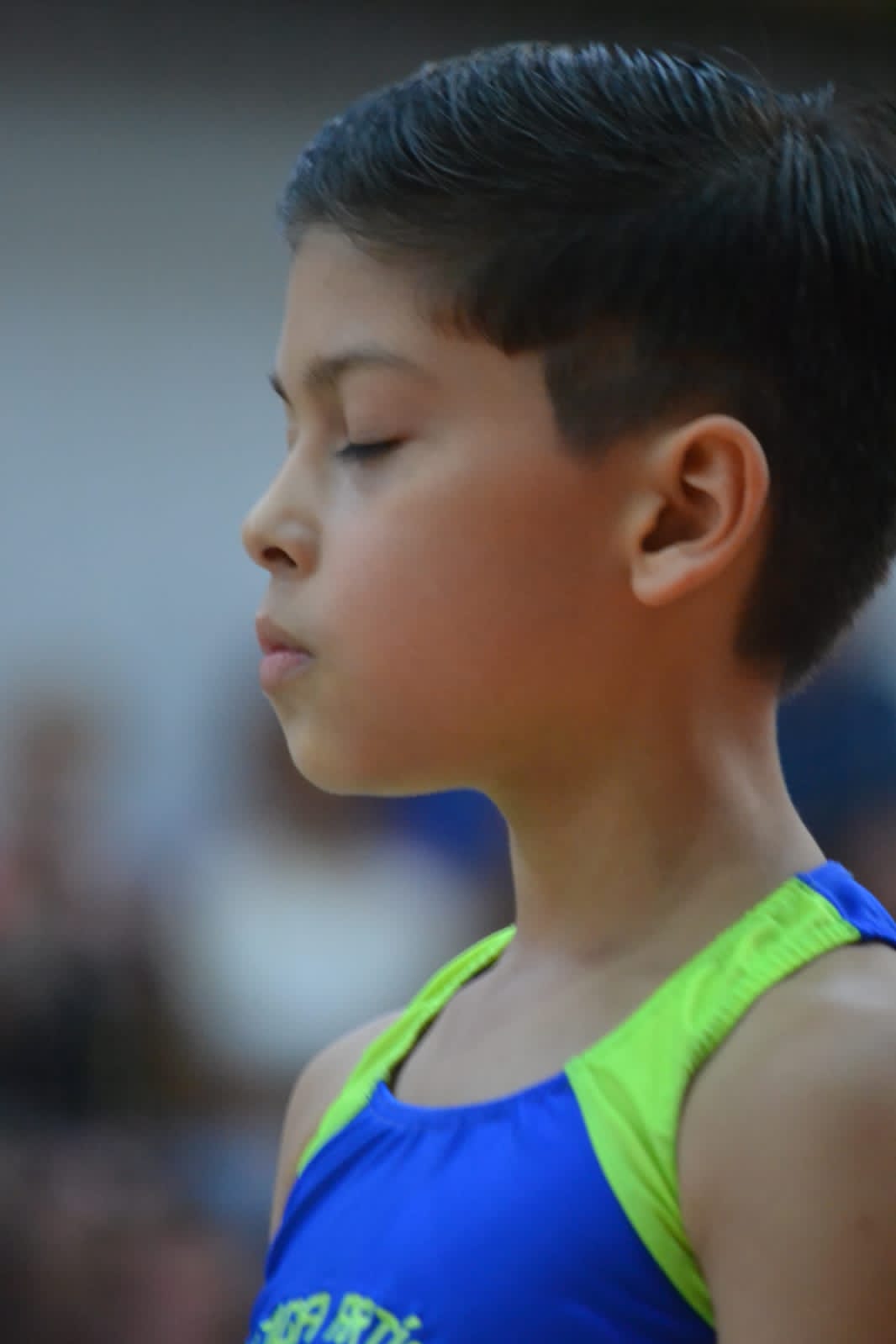 Exercício de equilíbrio na ginástica
